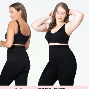 Women's Empetua Black Seamless‎ legging size large